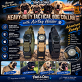 Paws & Chaos Heavy-Duty Tactical Dog Collar with AirTag Holder